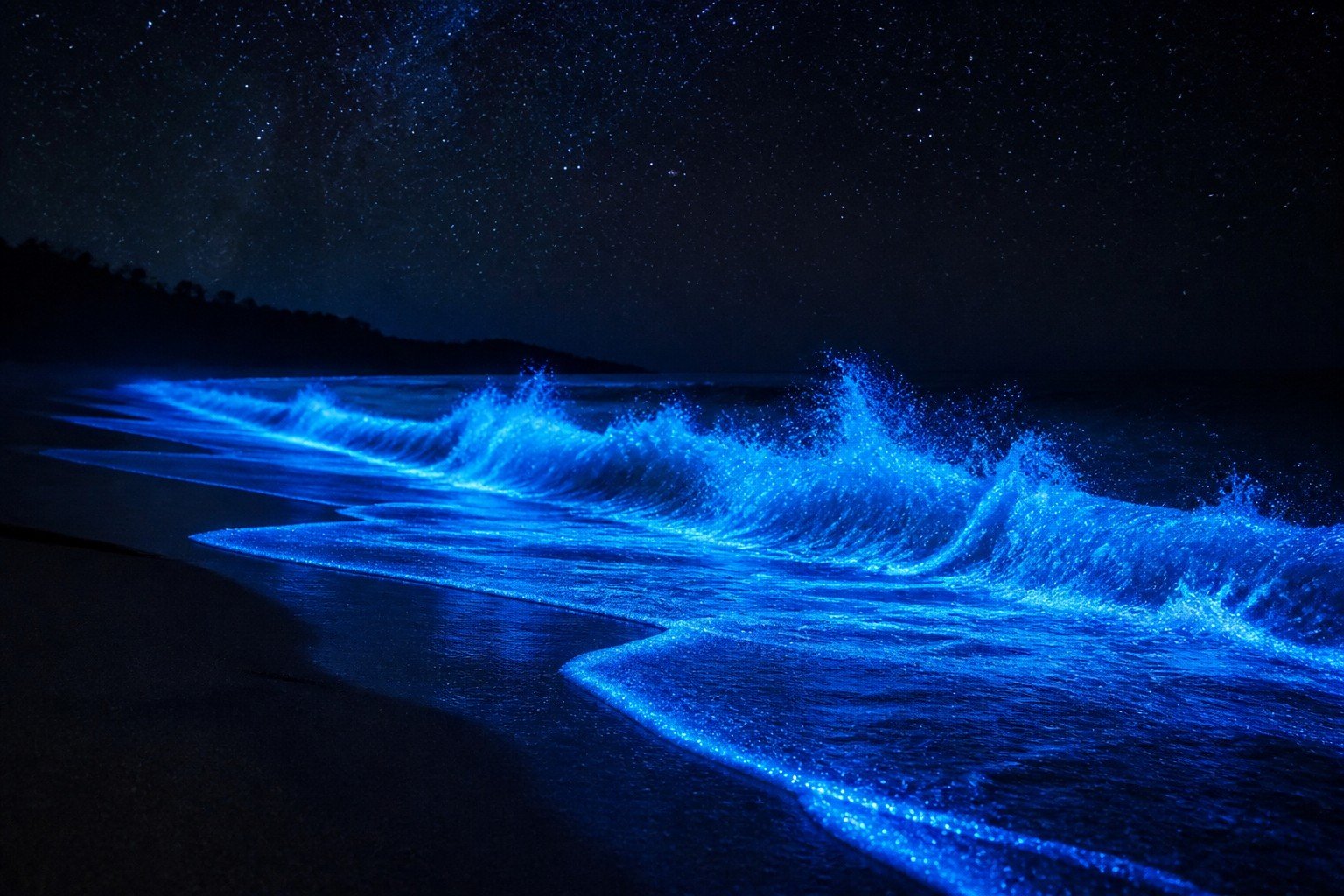 Maré bioluminescente