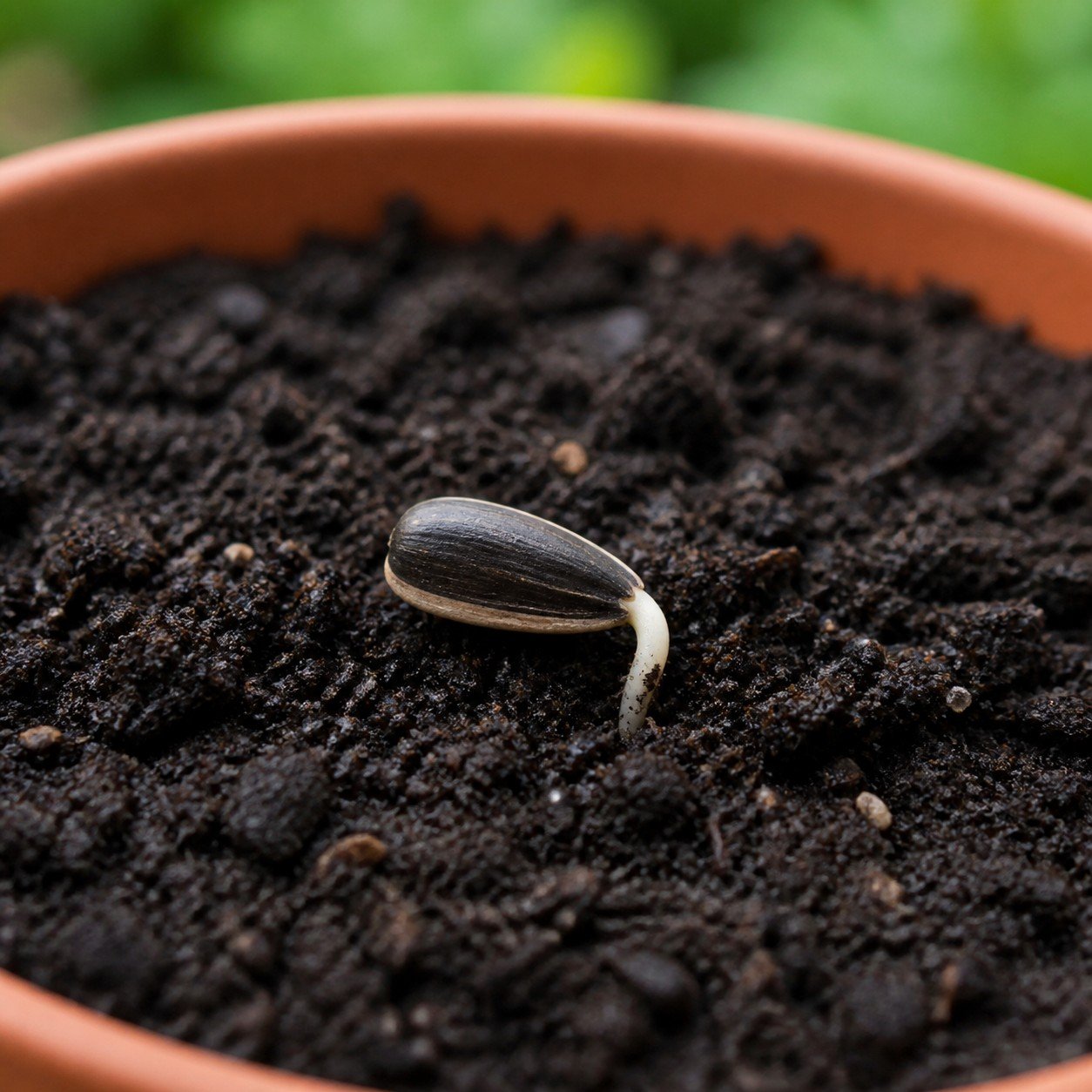 Semente germinando
